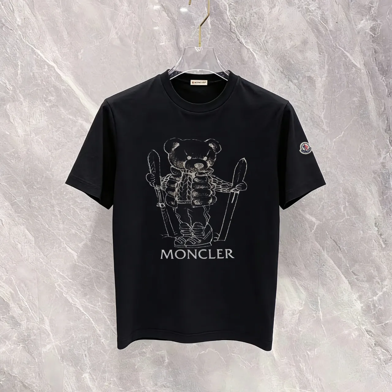 moncler New Arrival 300g T ：Black White Size：XS~L